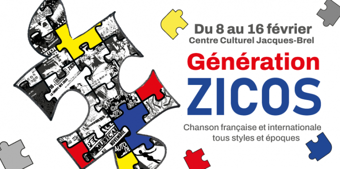 Génération Zicos, du 8 au 16 février au Centre Culturel Jacques-Brel